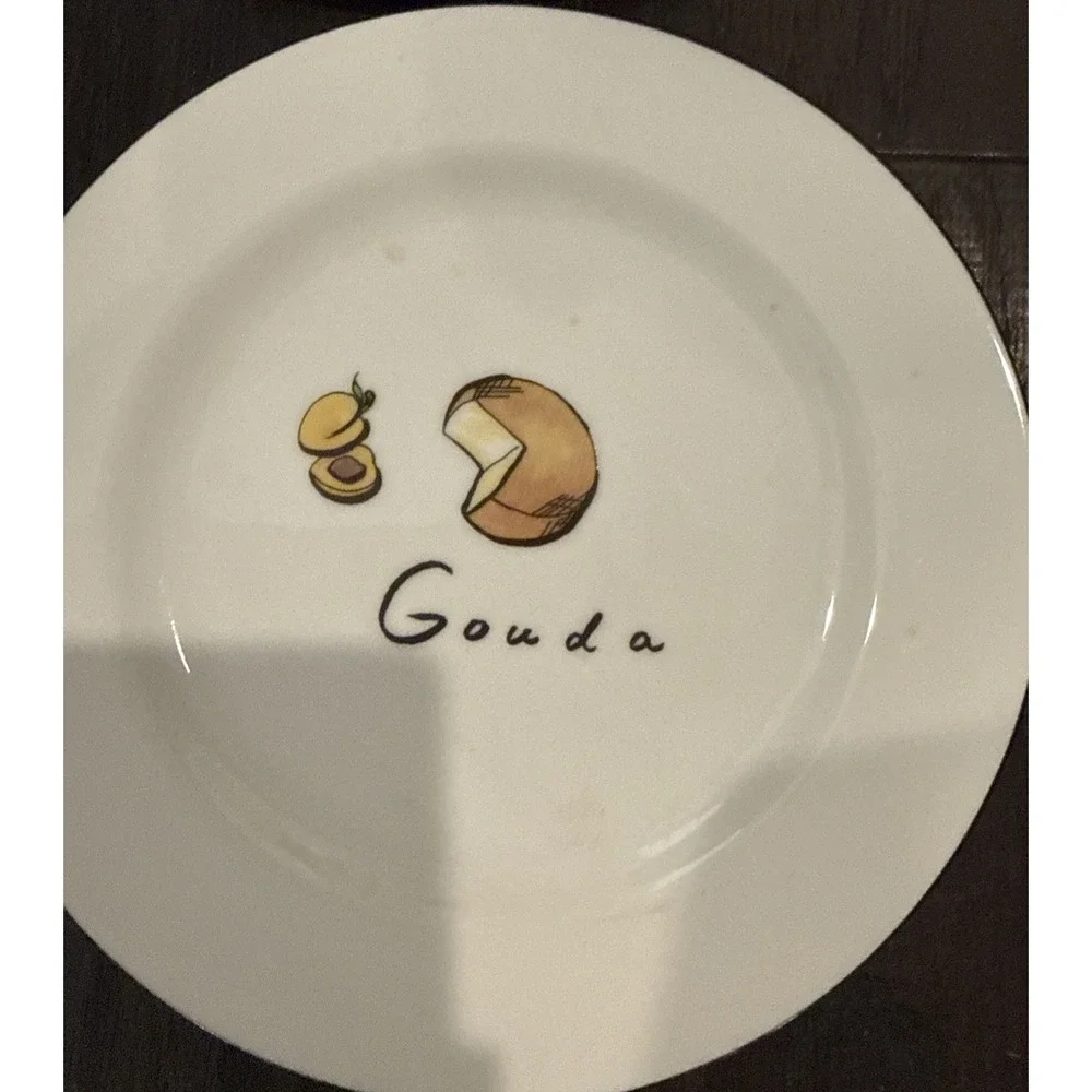Pottery Barn‎ Cocktail Salad Plates Plate Cheese 7.5 Inch Set of 4 READ